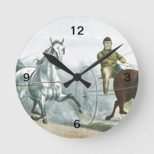 TOP Horse Poetry Runde Wanduhr