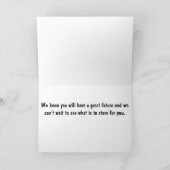 TOP HUND WÜNSCHT "YOU" GLÜCKLICHER ABSCHLUSS SON KARTE (Innenseite)