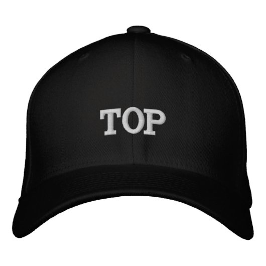 "Top"-Hut Bestickte Baseballkappe (Vorderseite)