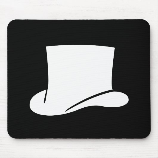 Top-Hut-Piktogramm-Mauspad Mousepad (Vorne)