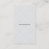 Top-Hut und Schnurrbart-Visitenkarte Visitenkarte (Rückseite)