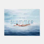 TOP I bin der Schwimmer Fußmatte (Vorderseite)