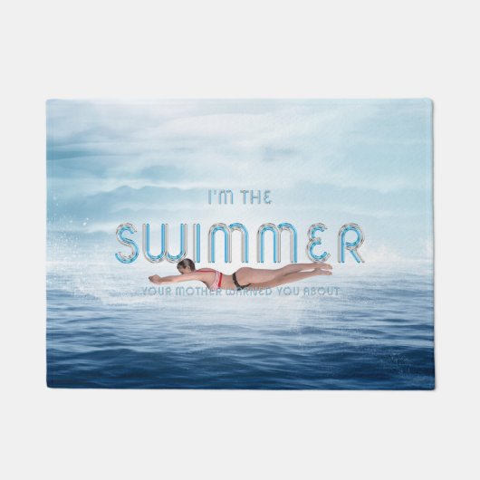 TOP I bin der Schwimmer Fußmatte (Vorderseite)