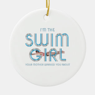 TOP I bin der Schwimmer Keramik Ornament