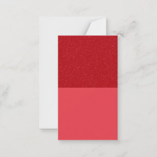 Top-Karte für Tomato Red Glitzer - Anpassen Mitteilungskarte