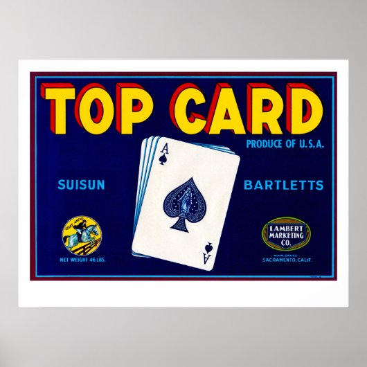Top-Karte Poster (Vorne)