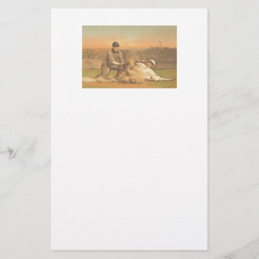 TOP Klassischer Baseball Briefpapier (Vorderseite)