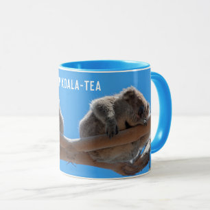 Top Koala-Tea Funny Blue Animal Tasse