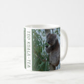 Top Koala-Tea Qualität Funny Australia Kaffeetasse (VorderseiteRechts)
