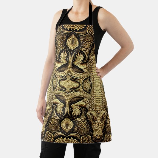 Top Krokodil Lederoptik  Schürze (InSitu)