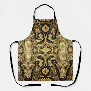 Top Krokodil Lederoptik  Schürze