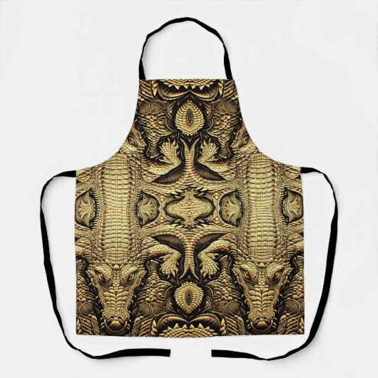 Top Krokodil Lederoptik  Schürze (Vorderseite)