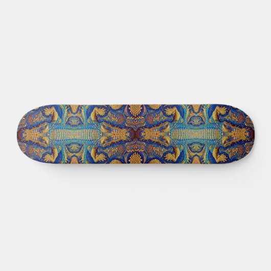 Top Krokodil Lederoptik Skateboard (Horizontal)