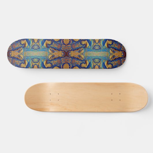Top Krokodil Lederoptik  Skateboard (Horizontal)