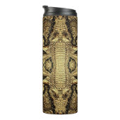 Top Krokodil Lederoptik Thermosbecher (Nach rechts gedreht)