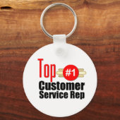 Top-Kundenservice-Mitarbeiter Schlüsselanhänger (Vorderseite)