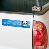 TOP Leg dich nicht mit einem Speed-Skating-Mädchen Autoaufkleber (Auf Lkw)
