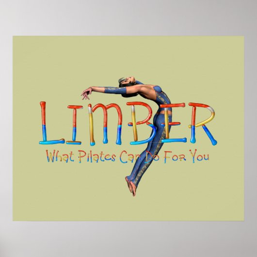 TOP Limber Pilates Poster (Vorne)