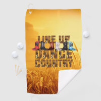 TOP Line Dance Country Golf Handtuch