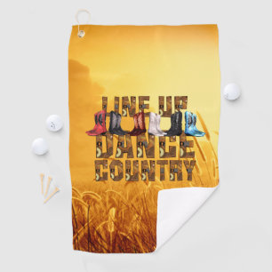 TOP Line Dance Country Golf Handtuch