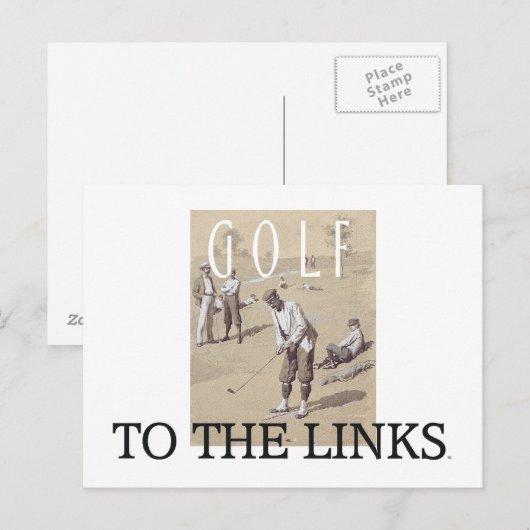 TOP Links Golf Postkarte (Vorne/Hinten)