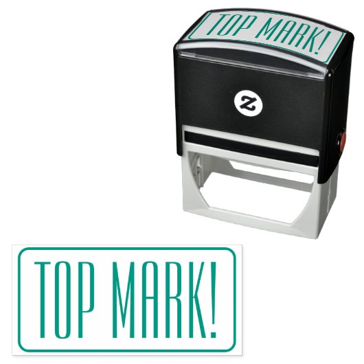 "TOP MARK!" Schullehrer Rubber-Briefmarke Permastempel (Beispiel)