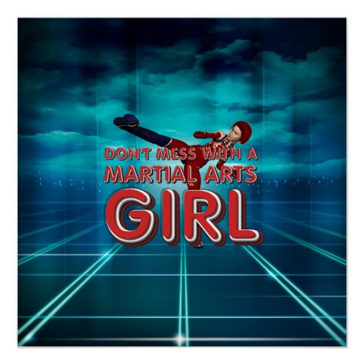 TOP Martial Arts Girl Poster (Vorderseite)