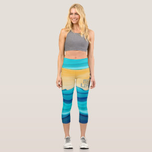 TOP Meerjungfrau Rettungsschwimmer Capri Leggings