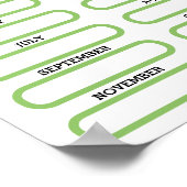 Top-Mitarbeiter des monatlichen Preisverleihungspl Poster (Ecke)