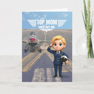 Top-Mom-Aviation-Karte – Lustige Karte für Mama