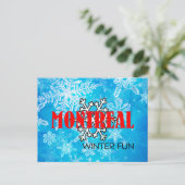 TOP Montreal Winterspass Postkarte (Stehend Vorderseite)