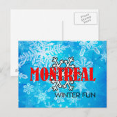 TOP Montreal Winterspass Postkarte (Vorne/Hinten)