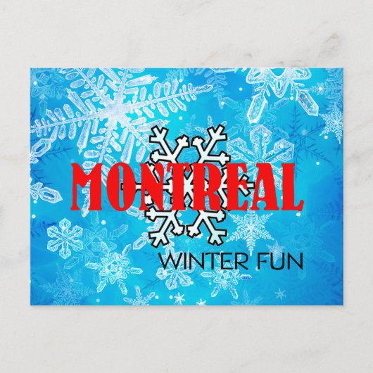 TOP Montreal Winterspass Postkarte (Vorderseite)