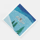 TOP nicht mit Ski Girl durcheinander bringen Serviette (Ecke)