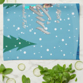 TOP nicht mit Ski-Girl Geschirrtuch (Gefaltet)