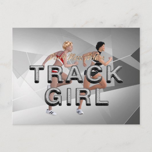 TOP nicht mit Track Girl durcheinander bringen Postkarte (Vorderseite)