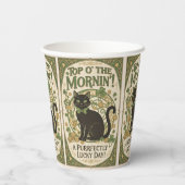 Top O' The Morning - St. Patrick's Day Papiertasse Pappbecher (Rückseite)