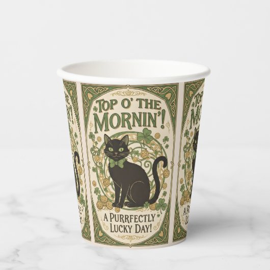 Top O' The Morning - St. Patrick's Day Papiertasse Pappbecher (Vorderseite)