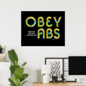 TOP Obey Abs Poster (Heimbüro)