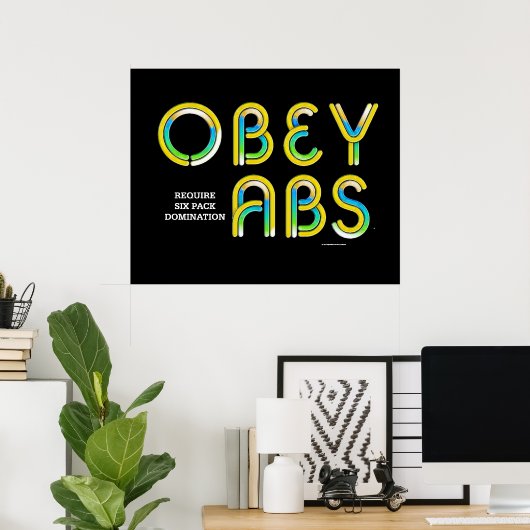 TOP Obey Abs Poster (Heimbüro)