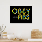 TOP Obey Abs Poster (Küche)