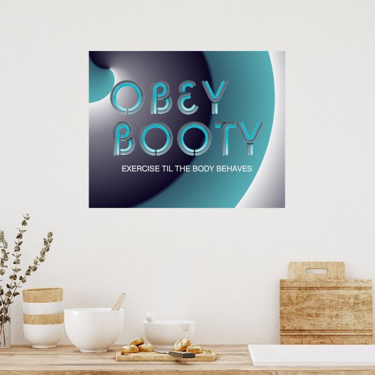 TOP Obey Hintern Poster (Küche)