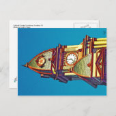 Top of Caldwell Landkreis Courthouse, Lockhart, TX Postkarte (Vorne/Hinten)