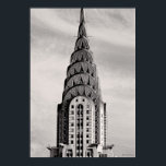 Top of the Chrysler Gebäude NYC - B&W Poster<br><div class="desc">Top of the Chrysler Gebäude NYC - B&W Die Spitze des berühmten Chrysler Gebäude in New York ist in Schwarz und Weiß gehalten.</div>