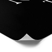 Top of the Chrysler Gebäude NYC - B&W Poster (Ecke)