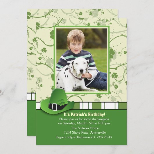 Top of the Morning Foto Einladung (Vorne/Hinten)