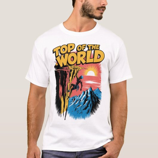 Top of the World Rock Climbing Design (Vorderseite)