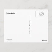 Top of Whiteface Mountain, Adirondacks, NY Postkarte (Rückseite)