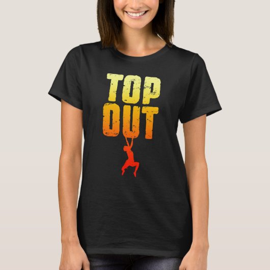 Top-Out Rock Climbing Bouldering Climber Boy 1 T-Shirt (Vorderseite)