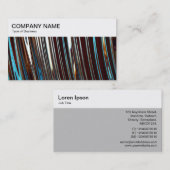 Top-Panel - Abstrakte Metallic Business Card Visitenkarte (Vorne/Hinten)